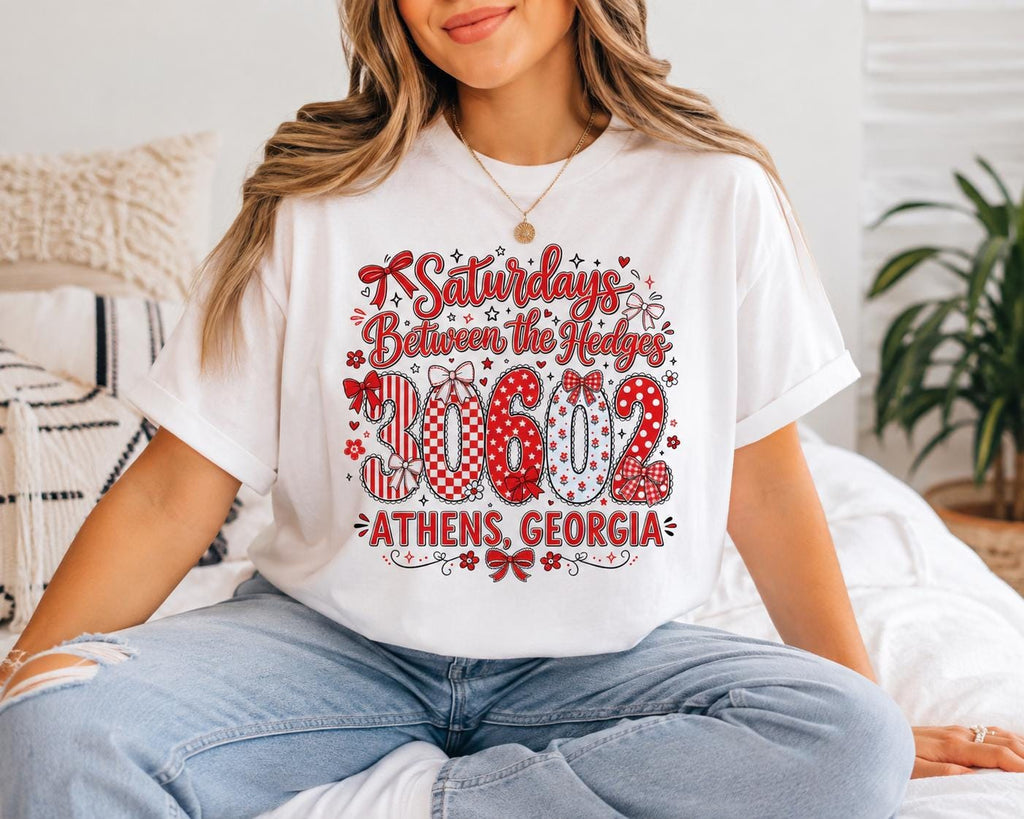 Athens Georgia Game Day PNG, Red Coquette Football Sublimation Design (Digital Download)