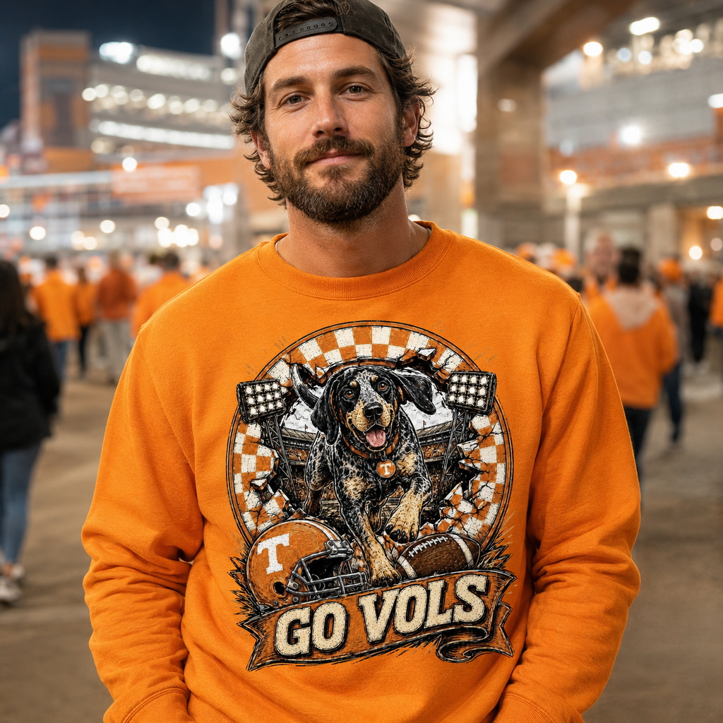 Go Vols Smokey PNG Design | Tennessee Volunteers Sublimation & DTG Digital Download