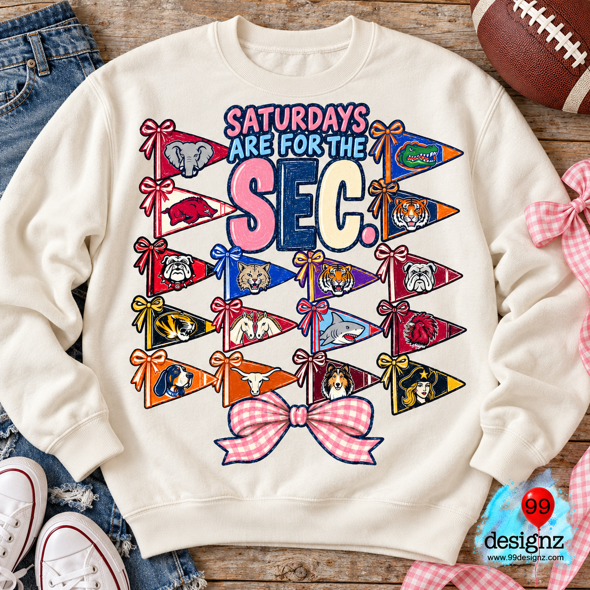 SEC Pennant PNG Digital Download | College Game Day Design