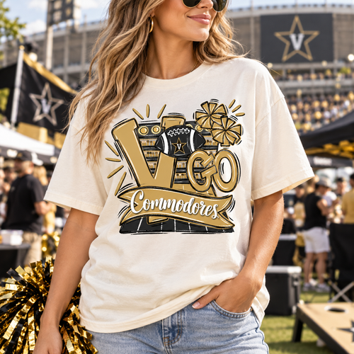 Commodores PNG Design | Vanderbilt Game Day Sublimation DTG HTV