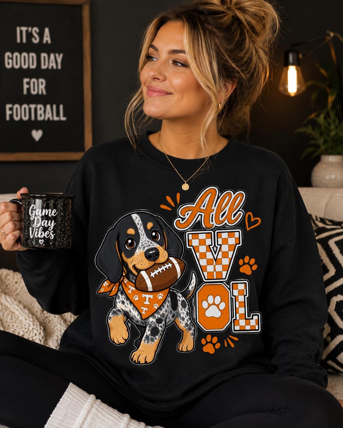 Smokey Dog PNG, Tennessee Football Fan Art, Game Day Apparel Design (Digital Download)