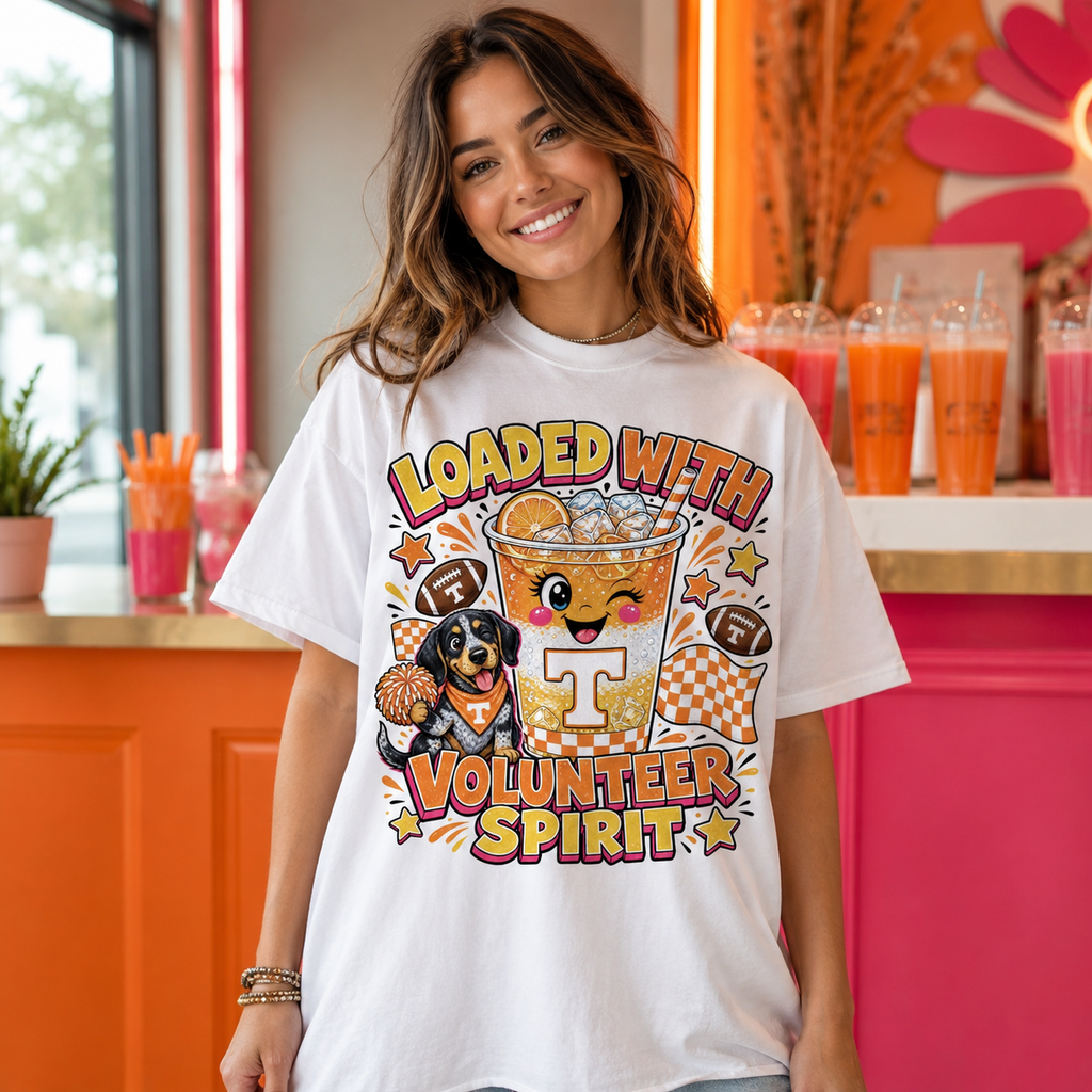 Loaded with TN Spirit PNG – Tennessee Game Day Sublimation Design