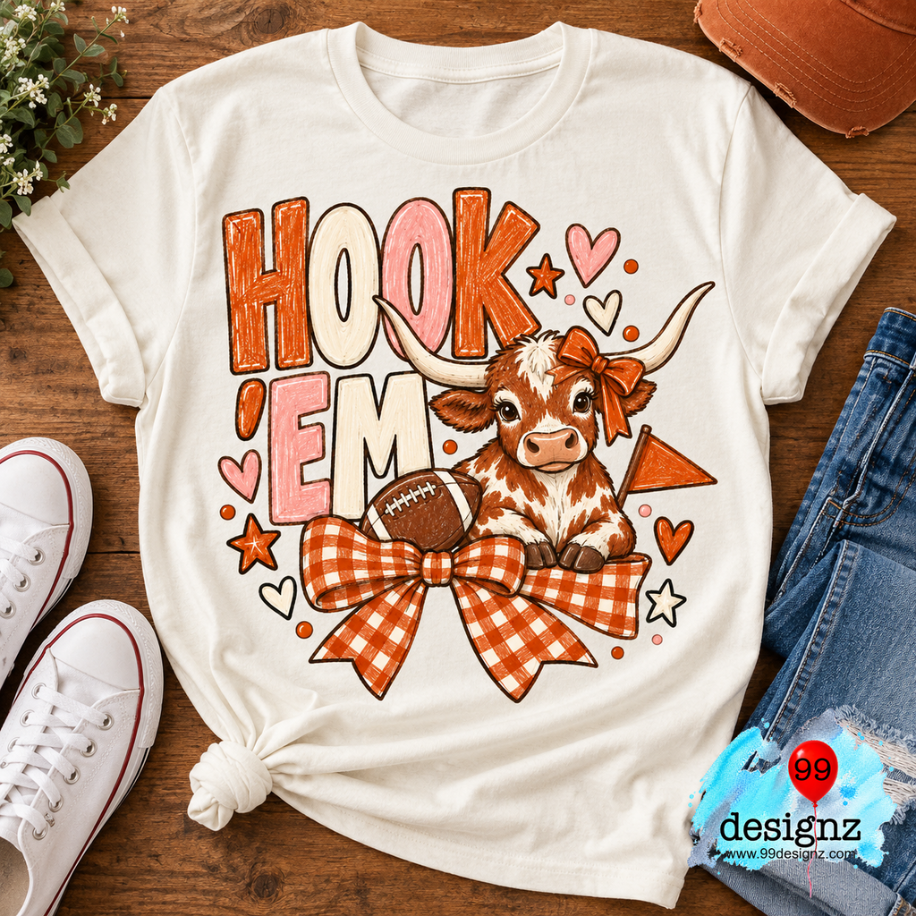 Hook ’Em Horns Texas Longhorns Digital Design | Digital Download