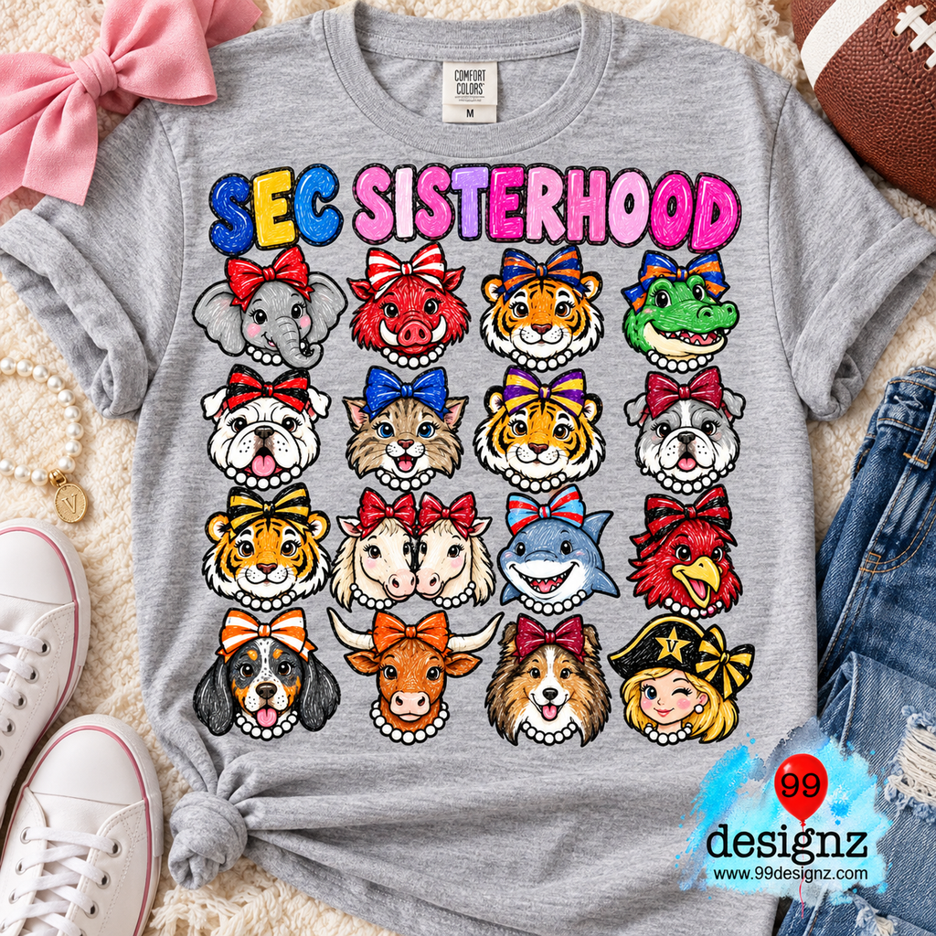 SEC Sisterhood Game Day Digital Design | Digital Download
