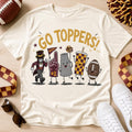 Go Toppers PNG, Hilltoppers Football Game Day Design, Maroon Gold School Spirit Sublimation, Mascot Digital Download