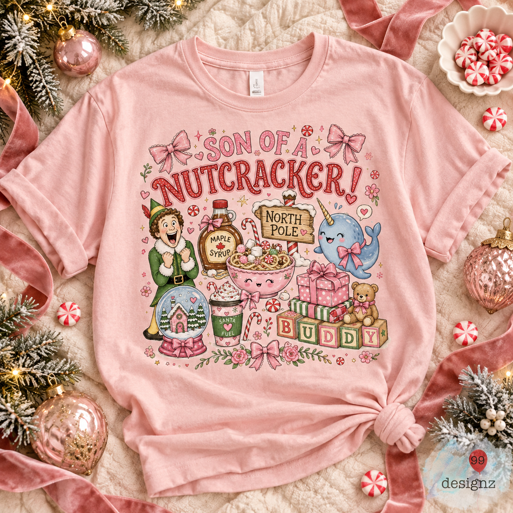 Son of a Nutcracker Christmas PNG Digital Download | Holiday Design