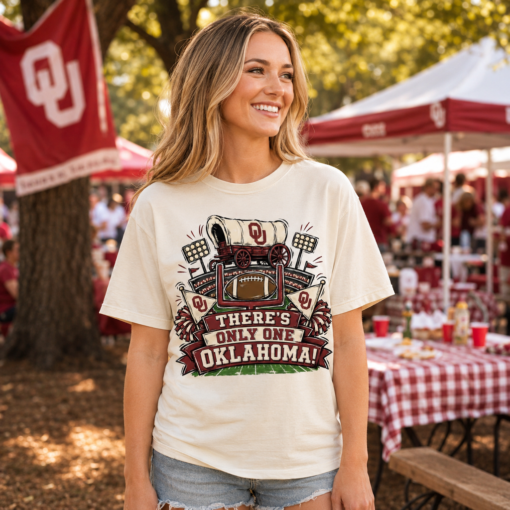 There's Only One OU PNG – Sublimation & DTG Digital Download