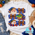 Christmas Gator Santa & Snowman PNG Digital Download for Gator Fans