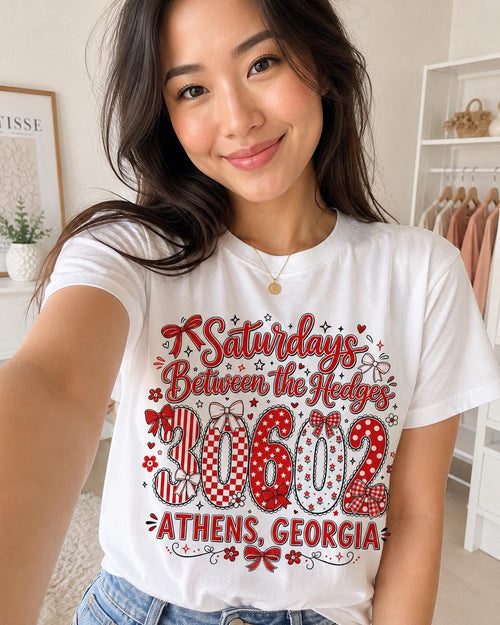 Athens Georgia Game Day PNG, Red Coquette Football Sublimation Design (Digital Download)