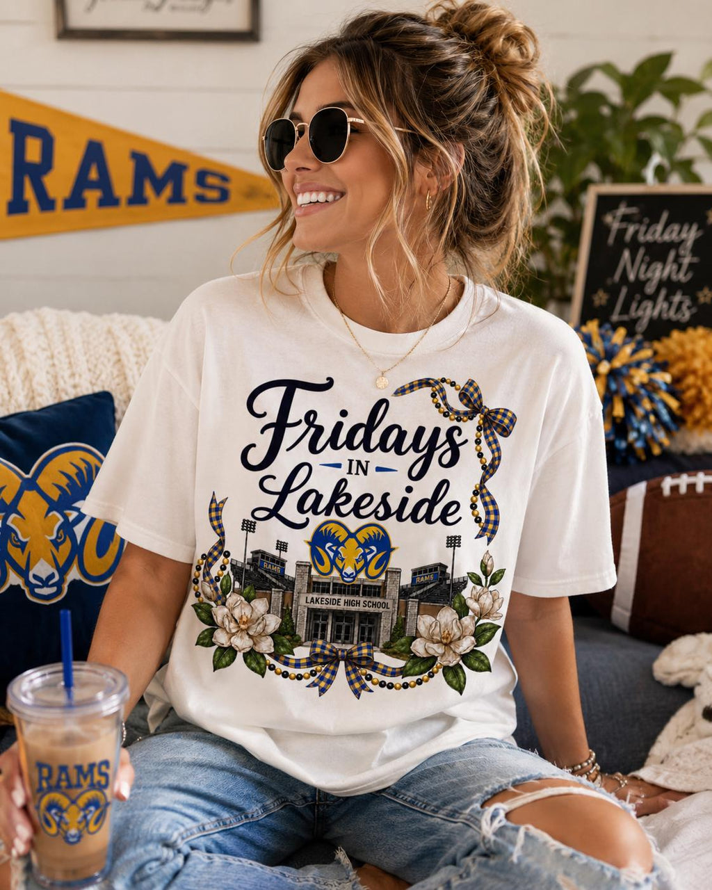 Lakeside Rams Football PNG, Friday Night Lights Shirt Design (Digital Download)