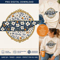 Rocky Top Tennessee Floral PNG, Game Day Sublimation Design (Digital Download)