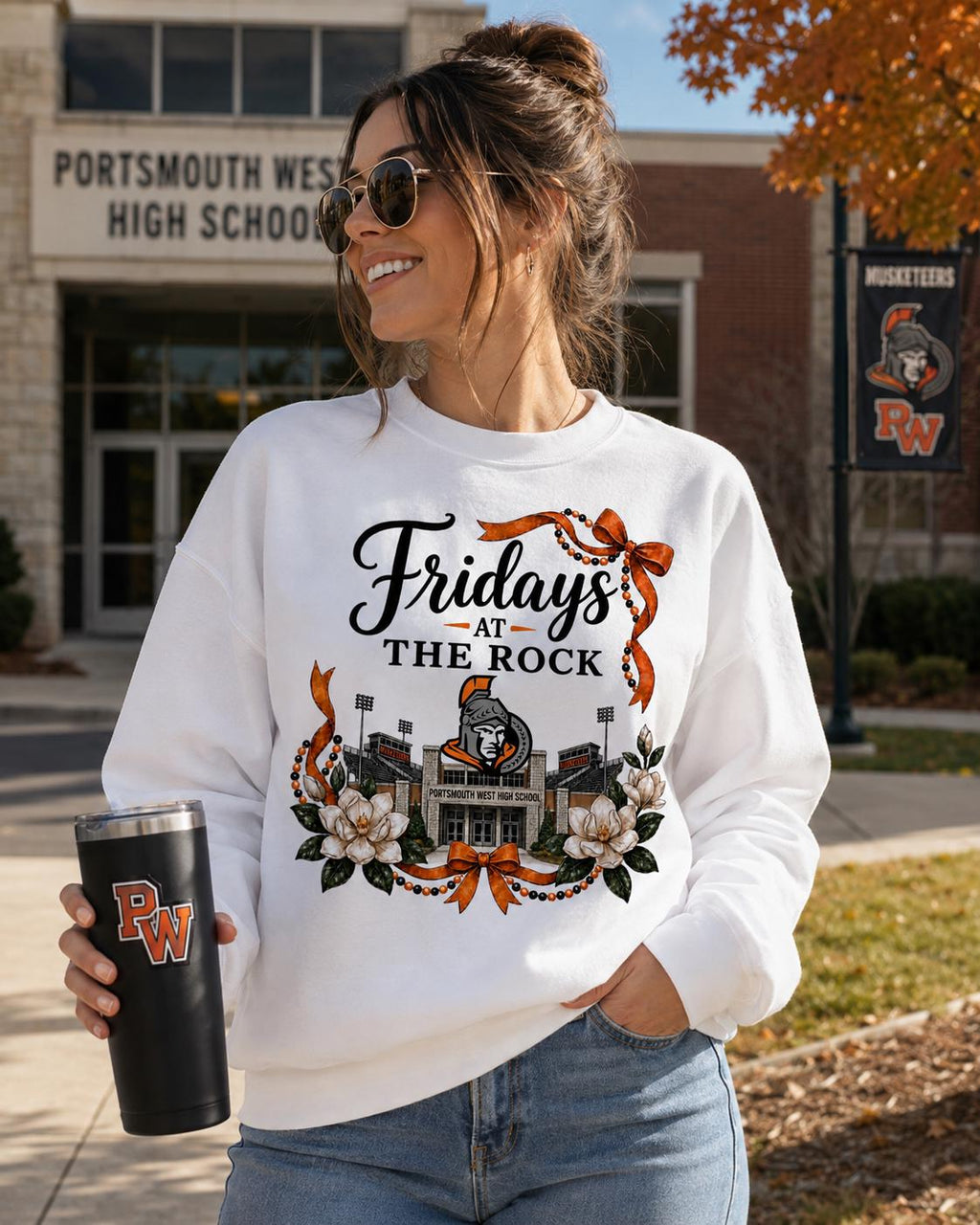 Fridays at The Rock PNG, Portsmouth West Musketeers Football Design (Digital Download)