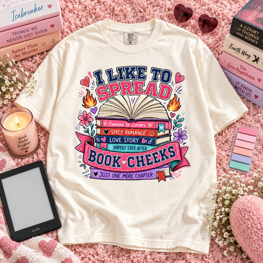 I Like to Spread Book Cheeks PNG