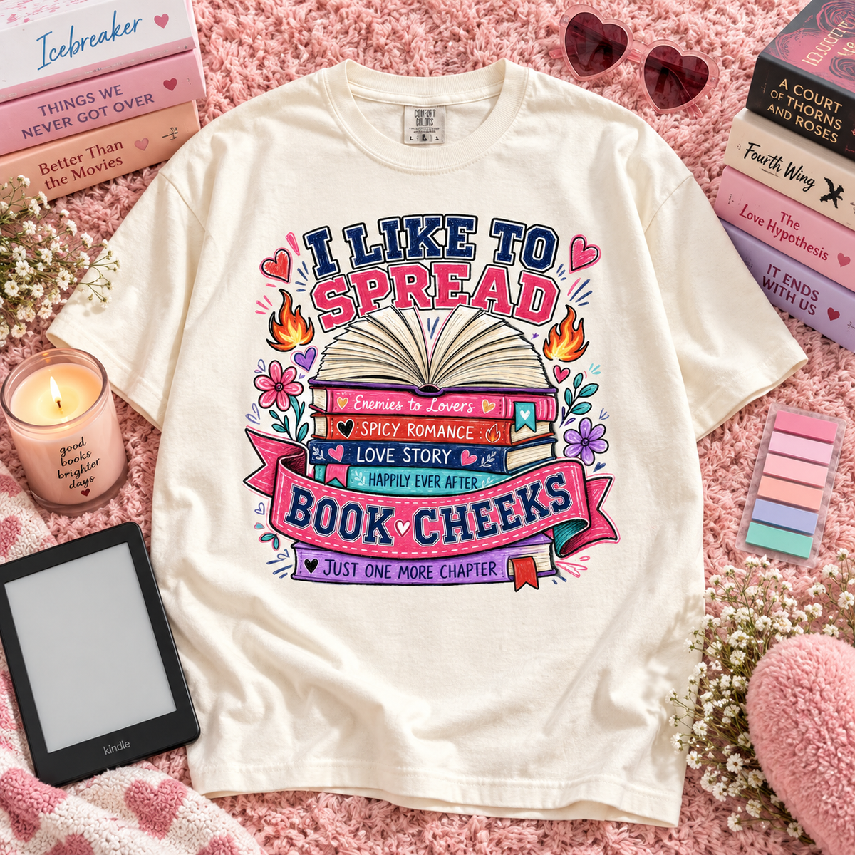I Like to Spread Book Cheeks PNG