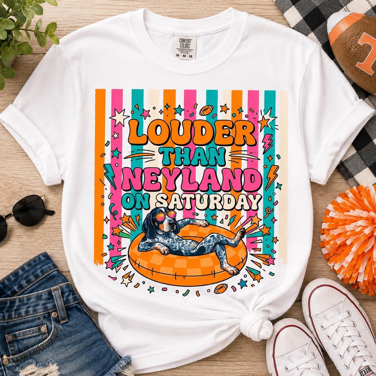 Louder Than Neyland PNG, Tennessee Football Dog Design, Game Day Sublimation (Digital Download)