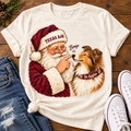 Texas A&M Aggies Santa Boop PNG | Reveille Collie Christmas Sublimation Design