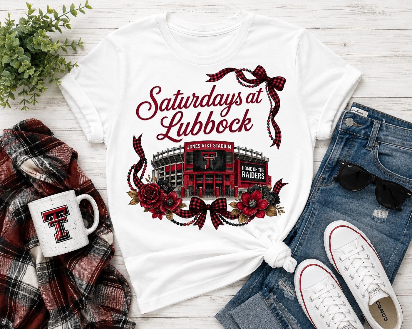 Texas Tech Saturdays at Lubbock PNG | Jones Stadium Red Raiders Football Graphic (Digital Download)