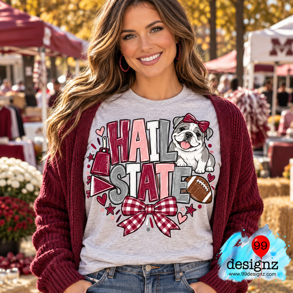 Hail State Mississippi State Halloween Design | Digital Download