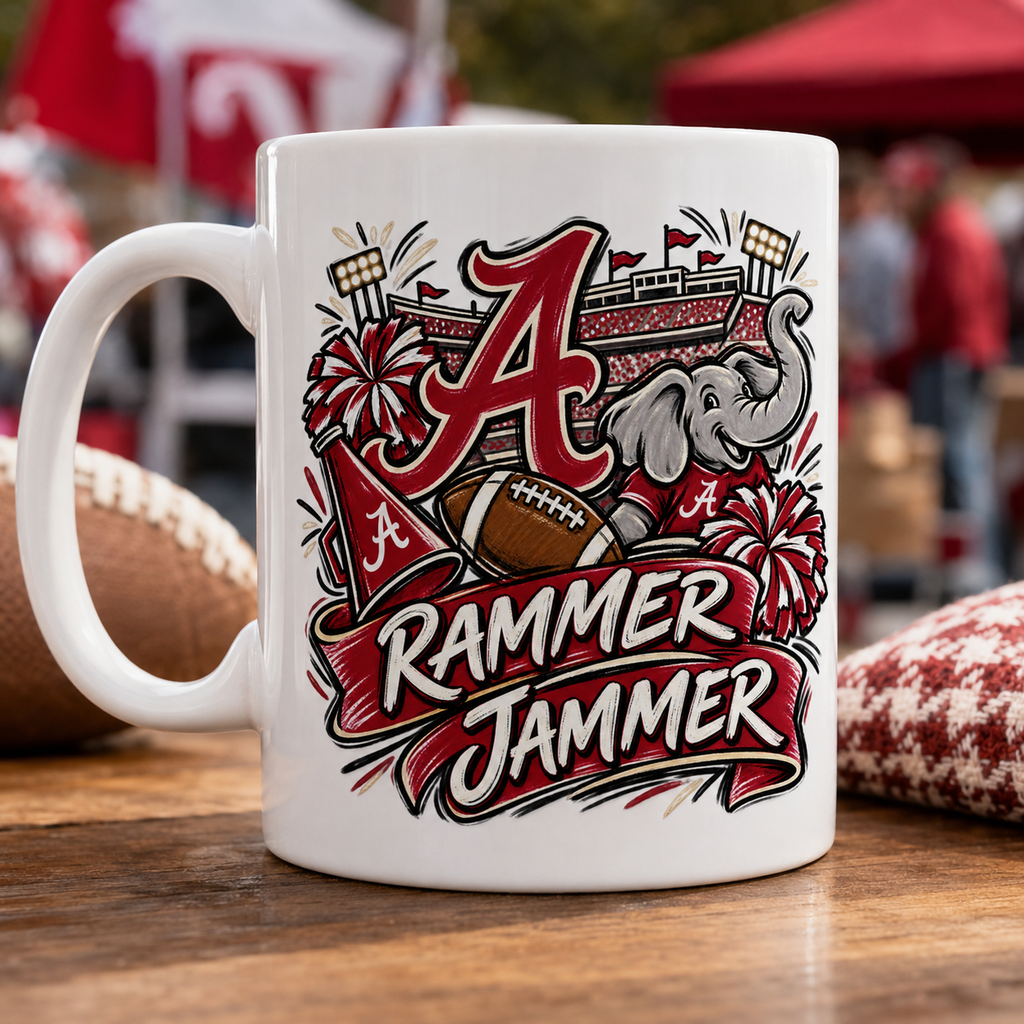 Alabama Rammer Jammer PNG – Sublimation & DTG Digital Download