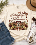 Saturdays in Tallahassee PNG | FSU Football Stadium Floral Graphic (Digital Download)