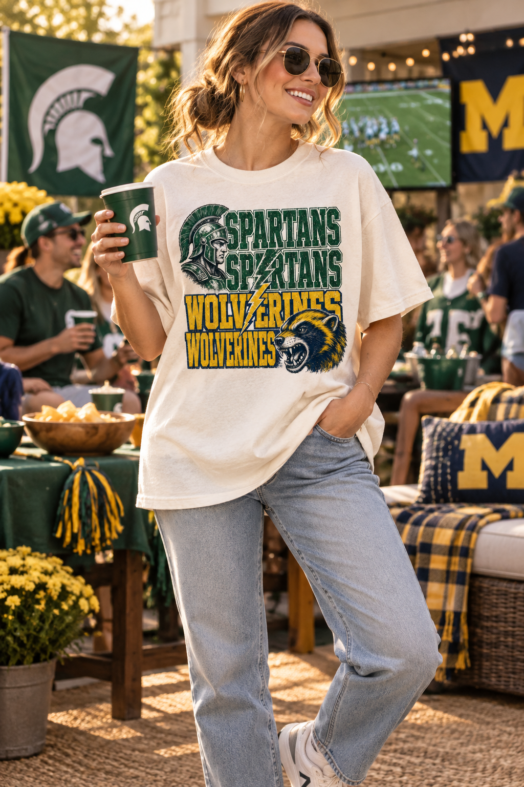 Michigan House Divided PNG Design