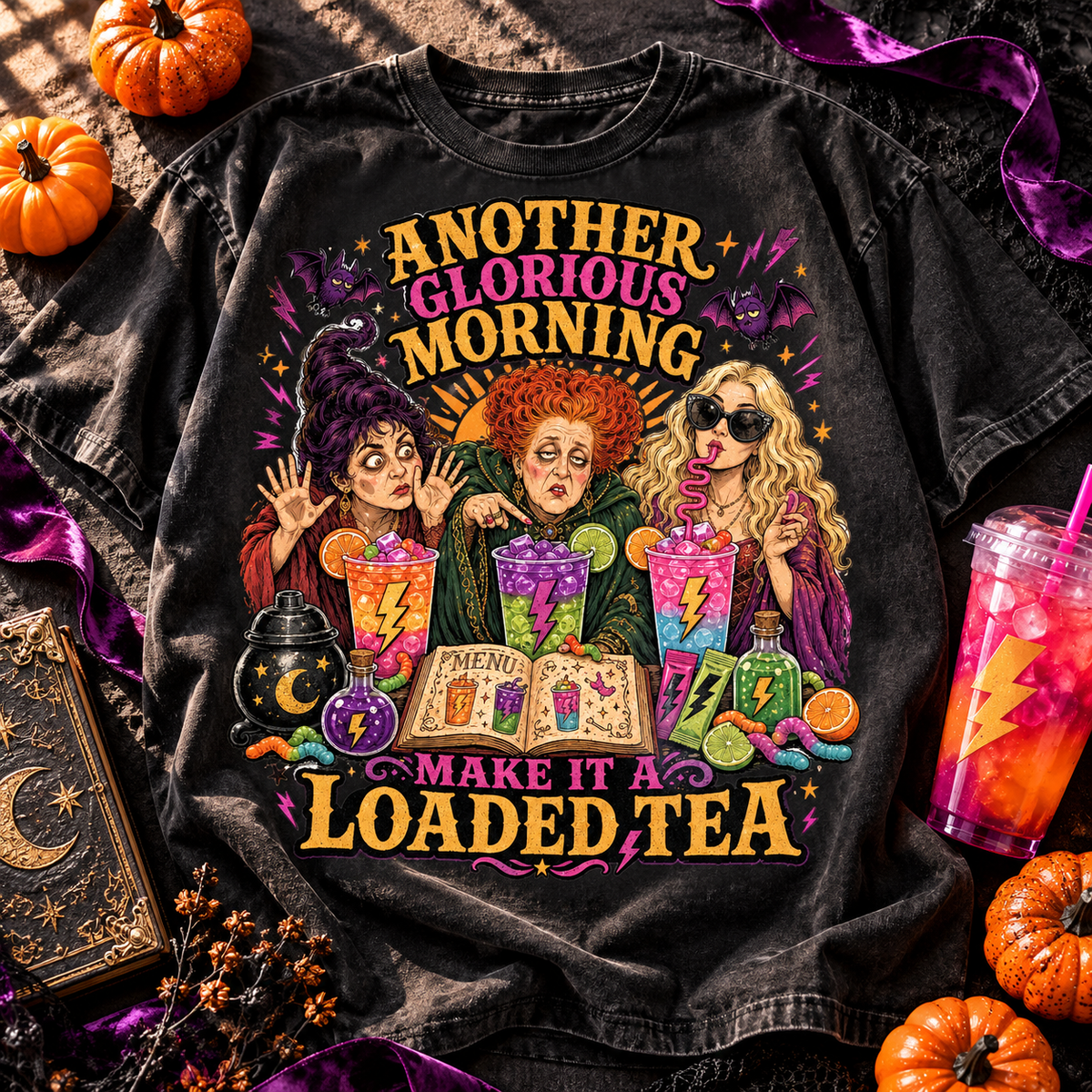 Glorious Morning Loaded Tea PNG Digital Download | Beverage Design