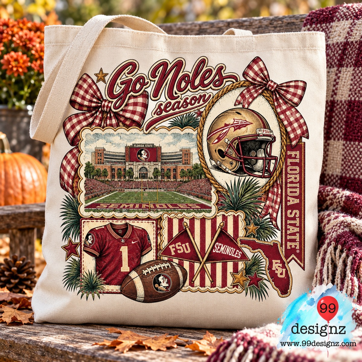 Go Noles Season Florida State Football Fan PNG Digital Download