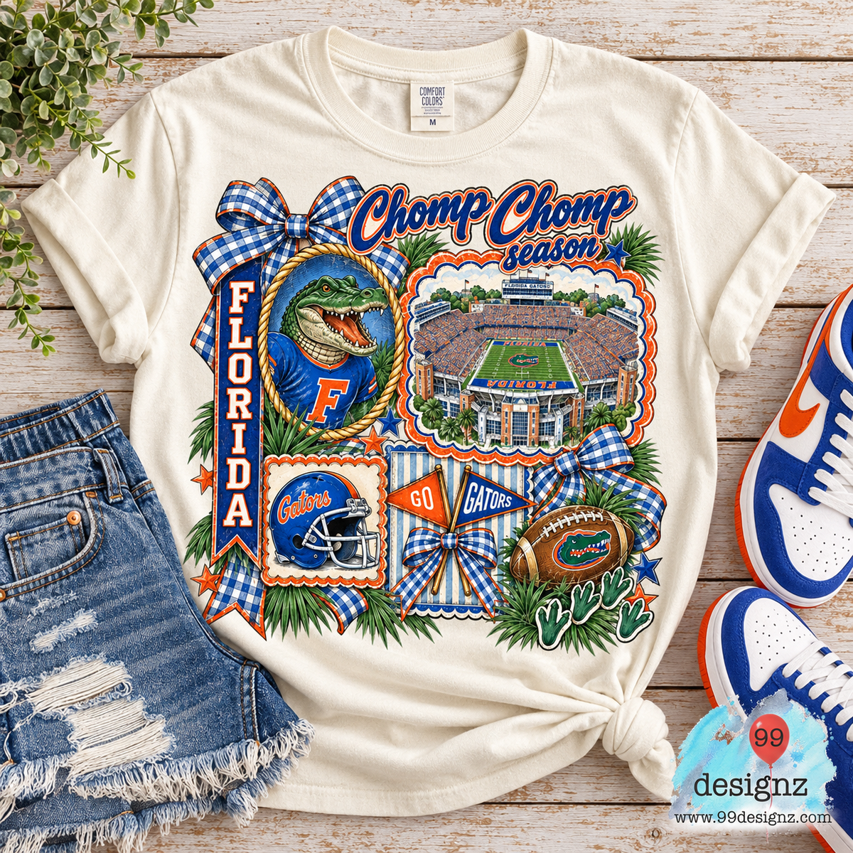 Florida Gators Chomp Chomp Football Fan PNG Digital Download