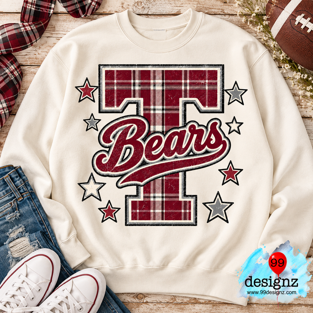 Tellico Bears PNG Digital Download | Game Day Shirt Design