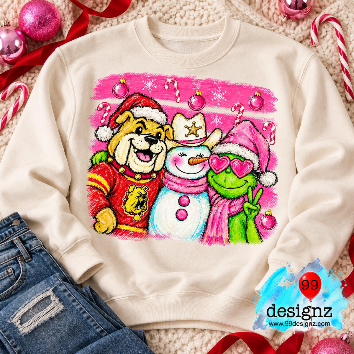 Ferris State Grinch Christmas Design | Digital Download
