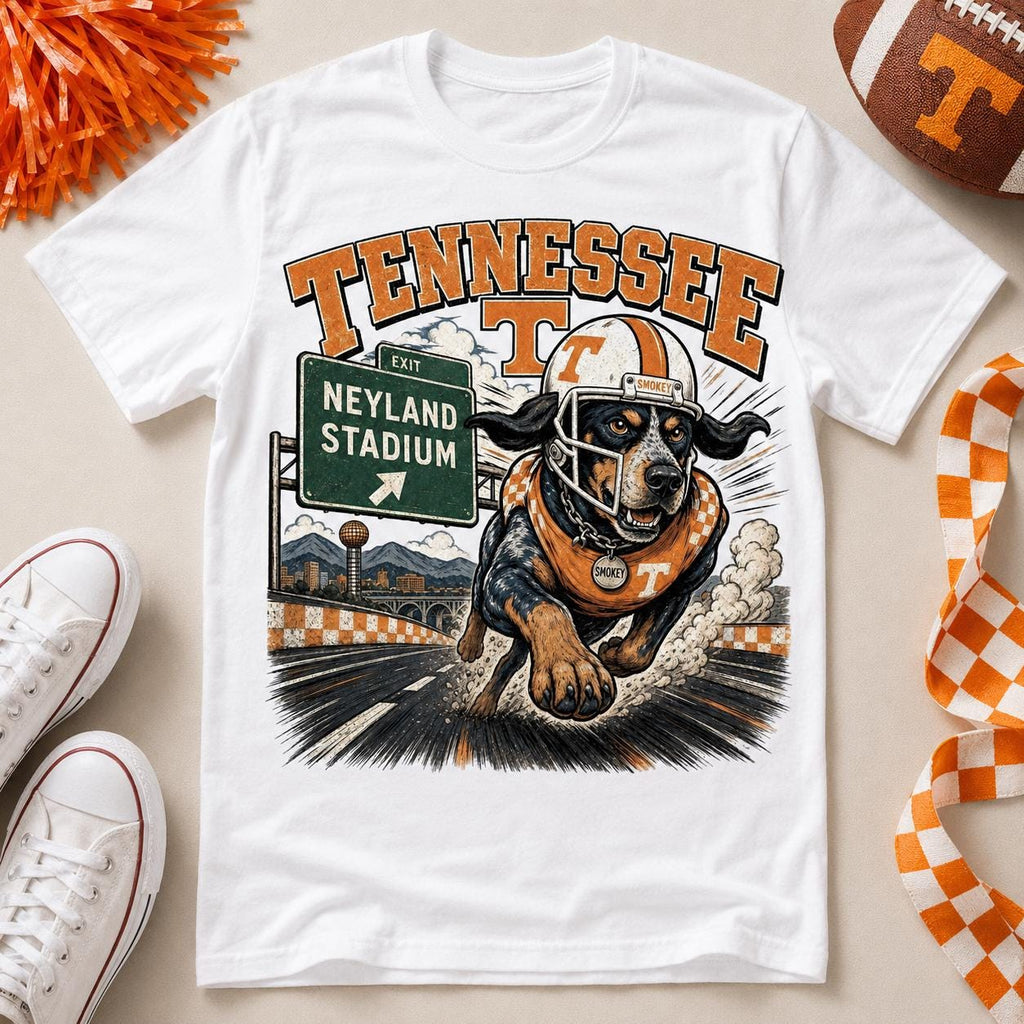 Tennessee Football PNG, Smokey Neyland Stadium Game Day Digital Download