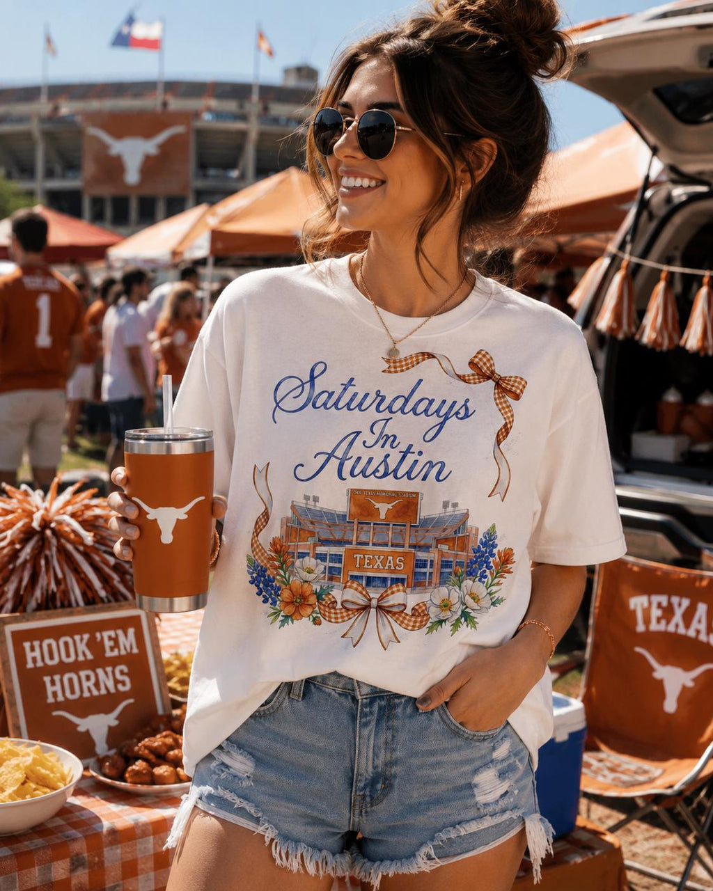 Saturdays in Austin Stadium PNG | Texas Football Game Day Design (Digital Download)