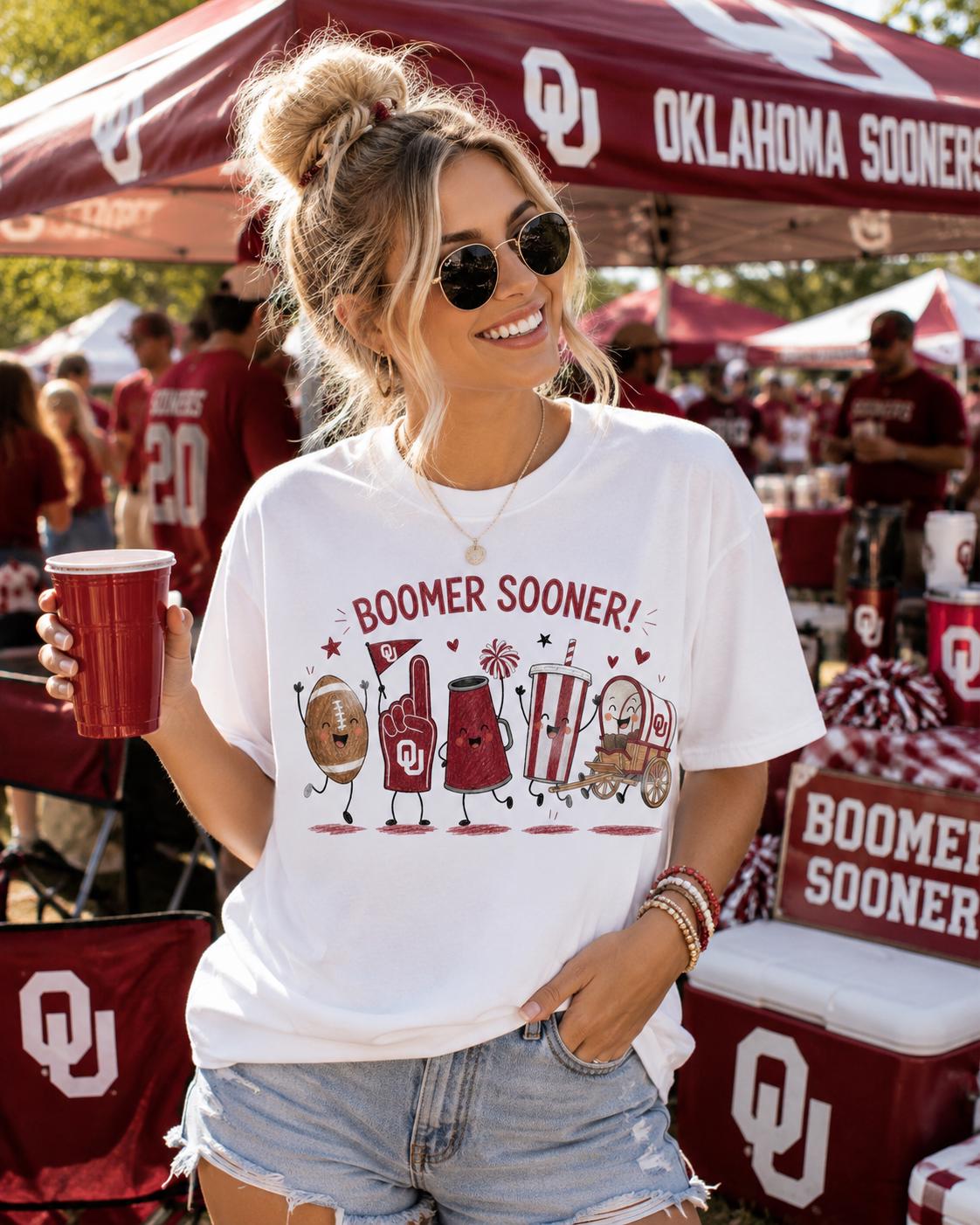 Oklahoma Sooners Boomer Sooner PNG, OU Game Day Mascot Design (Digital Download)