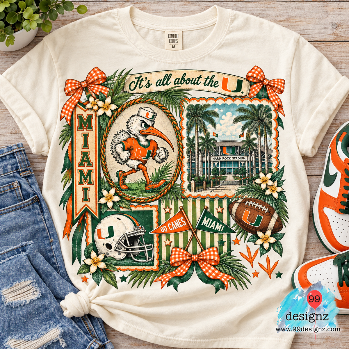 Miami Hurricanes Football Fan PNG Digital Download – All About the U