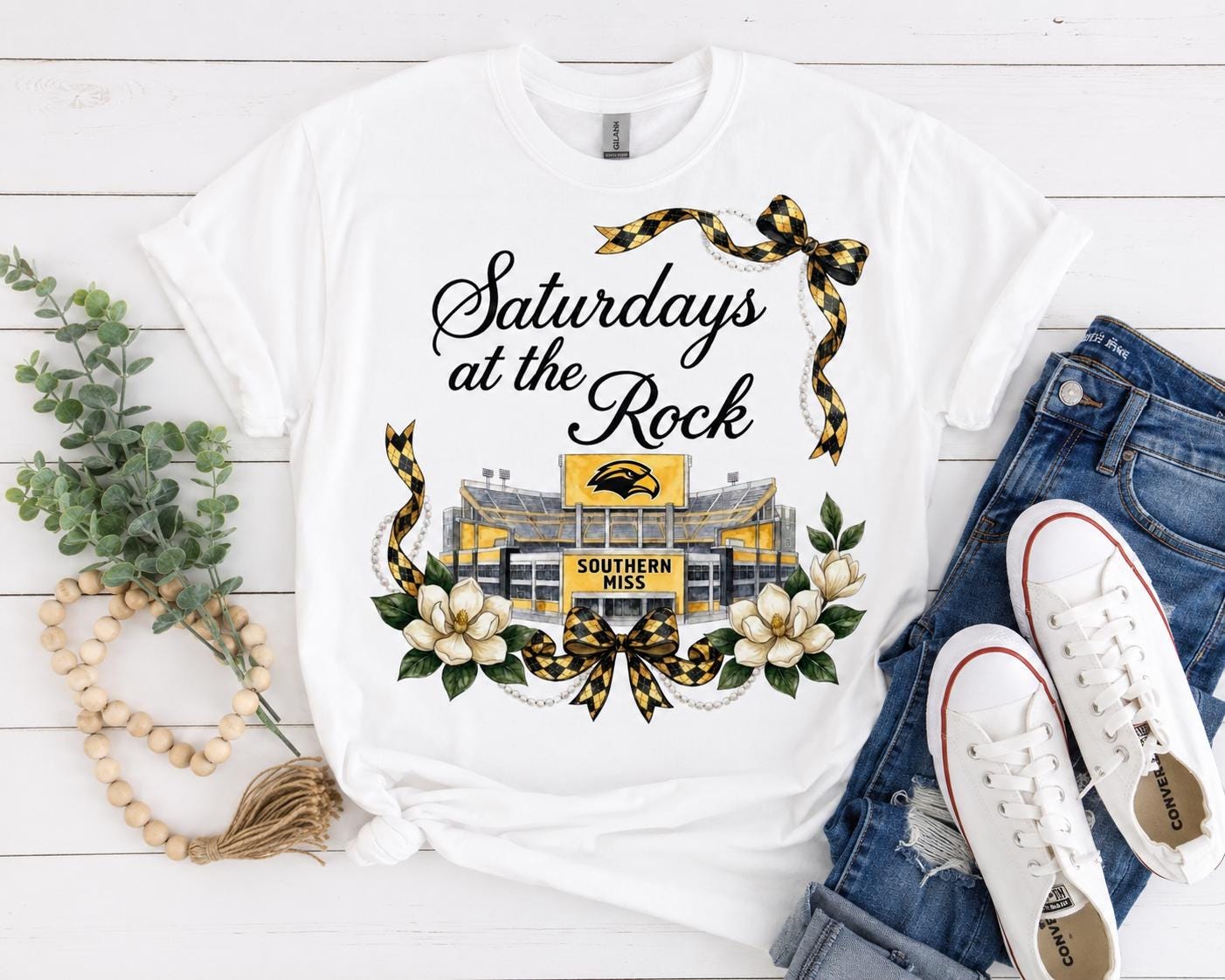 Southern Miss Saturdays at the Rock PNG, Golden Eagles Game Day Design (Digital Download)