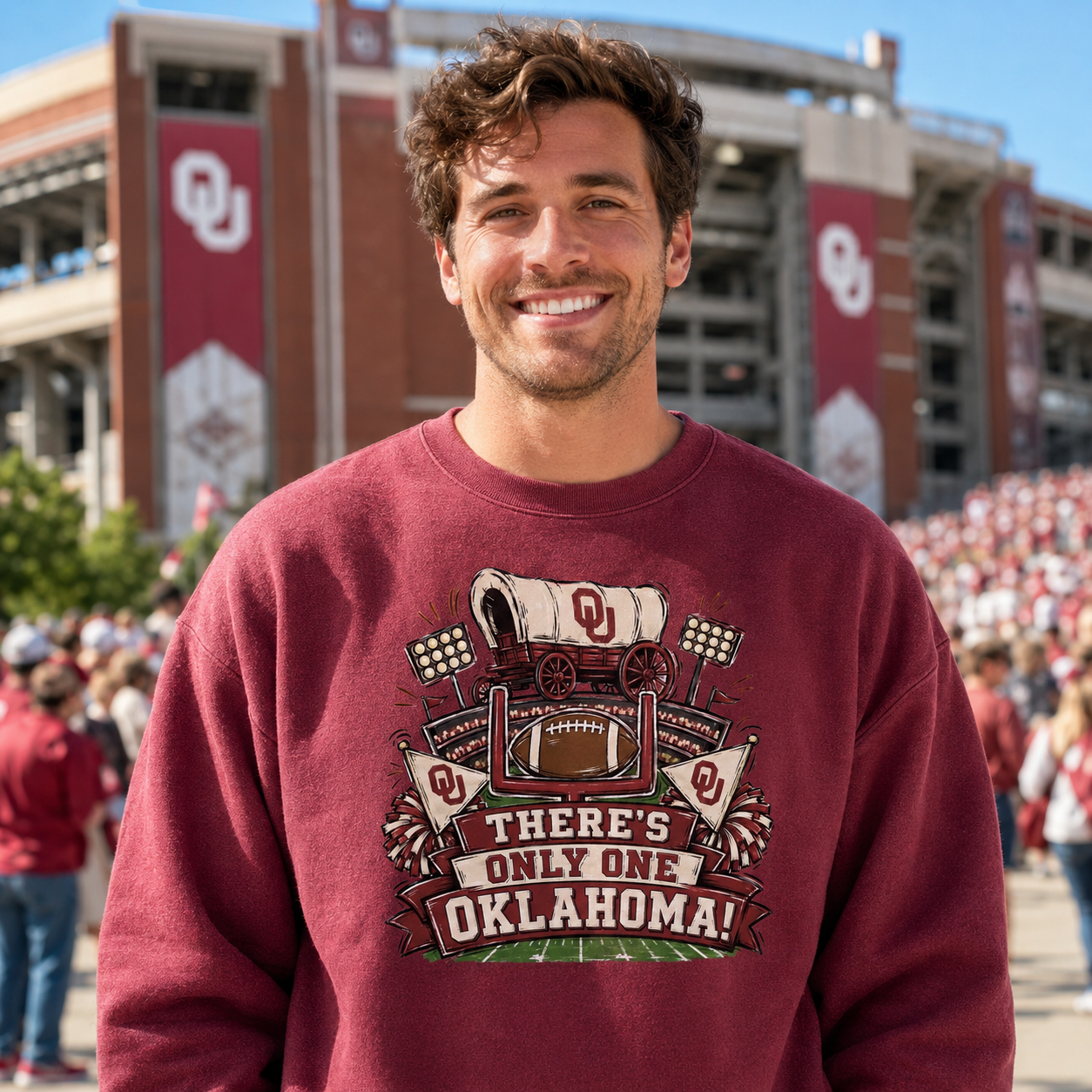 There's Only One OU PNG – Sublimation & DTG Digital Download