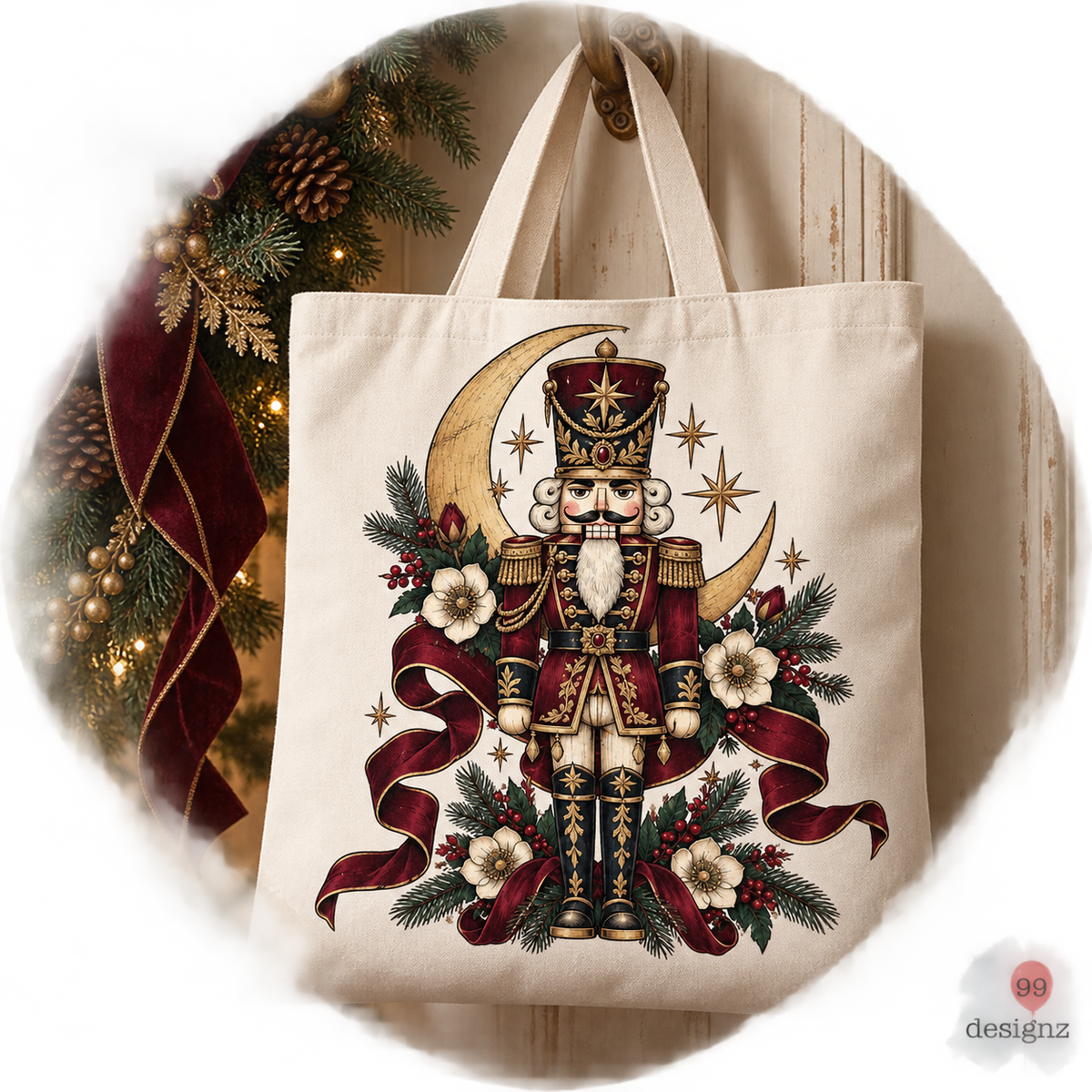 Moody Nutcracker Christmas PNG Digital Download | Holiday Design