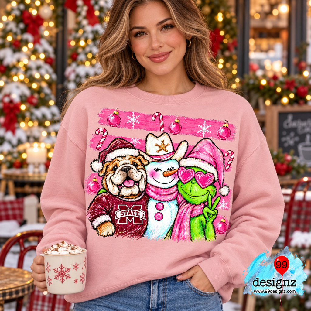 Mississippi Grinch Christmas Design | Digital Download
