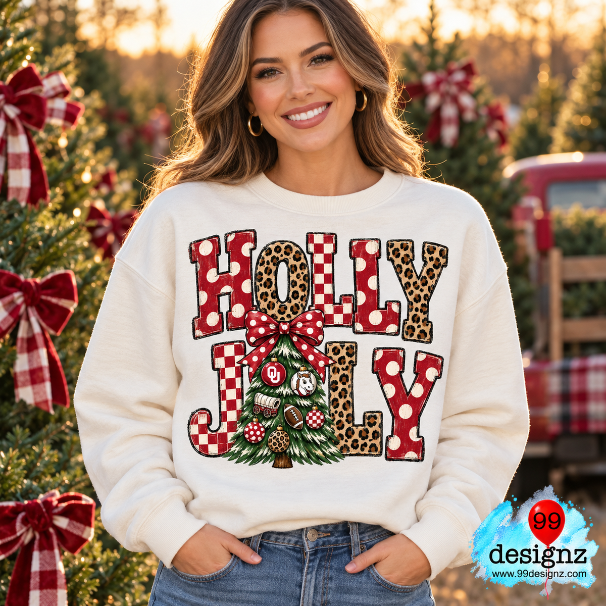Holly Jolly OU Christmas Digital Design | Digital Download