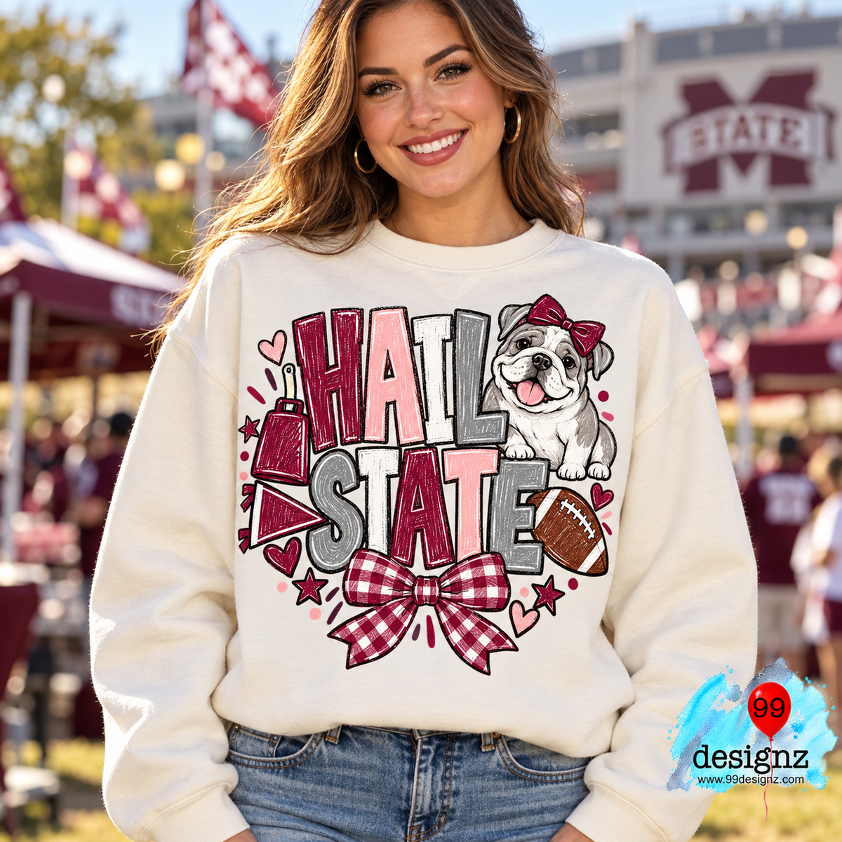 Hail State Mississippi State Halloween Design | Digital Download