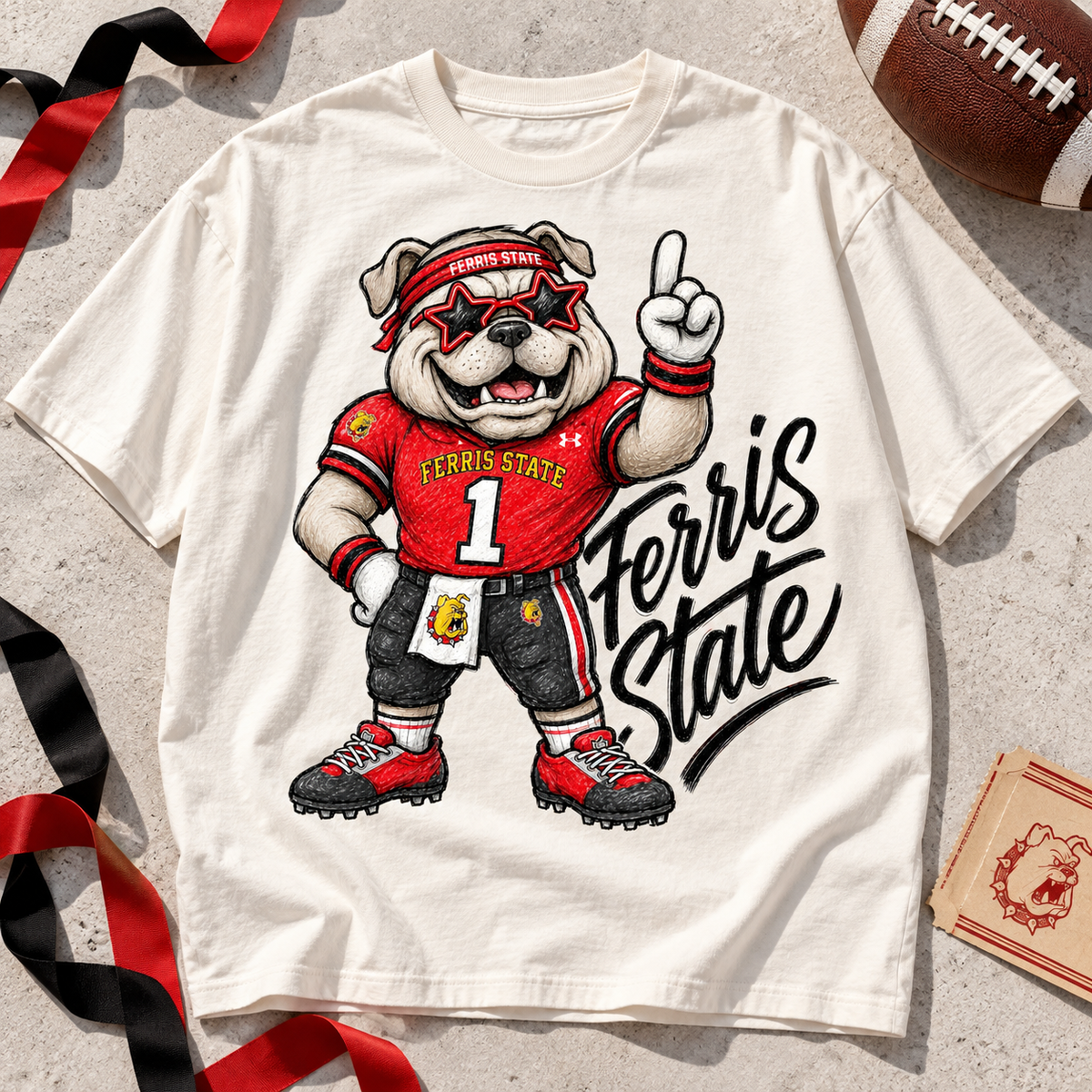 Ferris State Mascot PNG Design