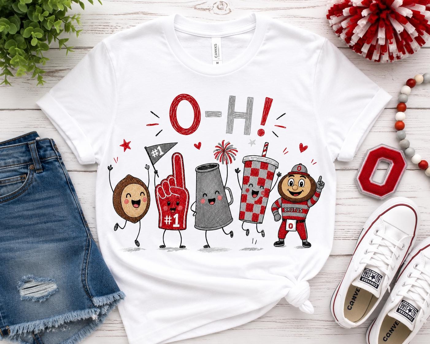 O-H PNG | Ohio Football Mascot Digital Download (Game Day Shirt Design)