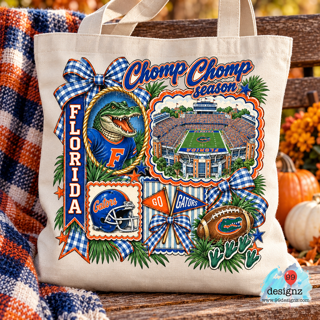Florida Gators Chomp Chomp Football Fan PNG Digital Download