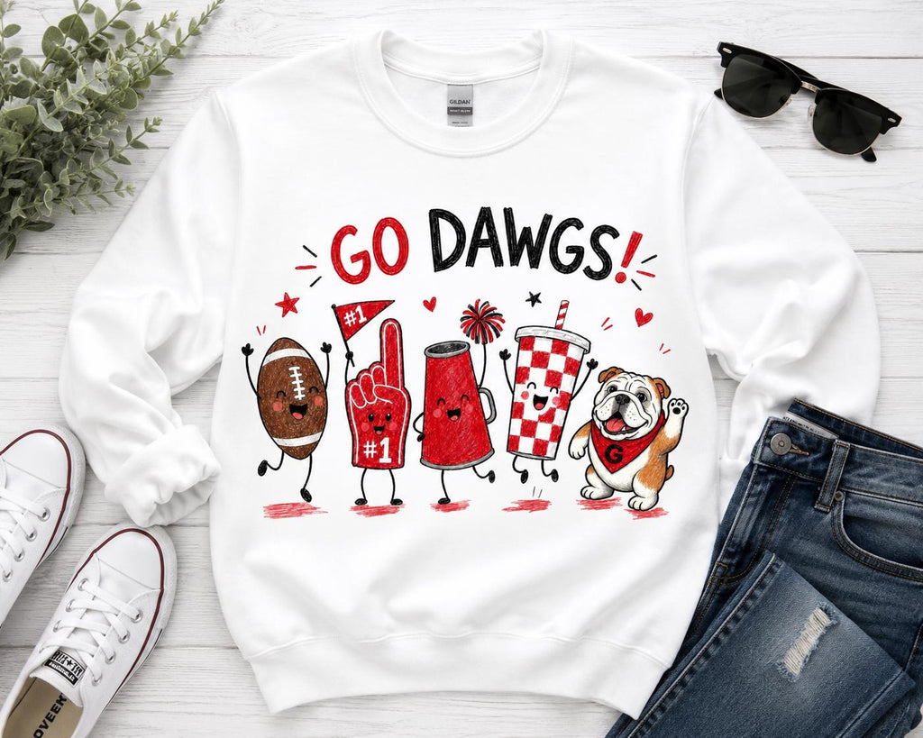 Georgia Bulldogs Game Day PNG | Football Mascot Tailgate Shirt Design (Digital Download)