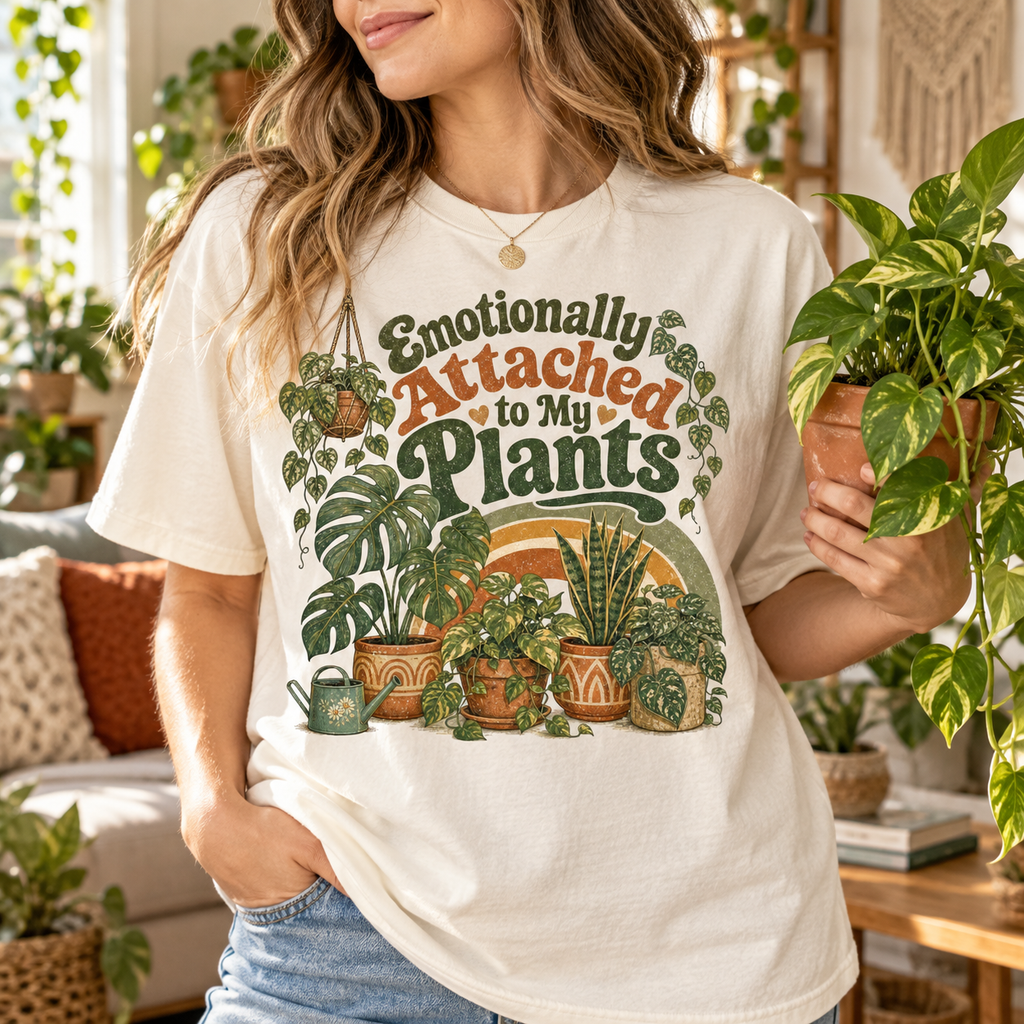 Addicted to Plants PNG Design | Funny Plant Lady Sublimation DTG HTV