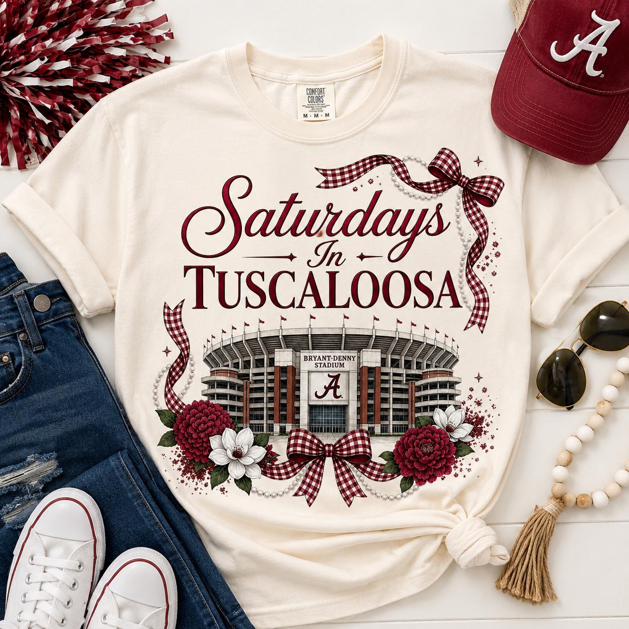 Saturdays in Tuscaloosa PNG, Alabama Football Stadium Game Day Shirt Design (Digital Download)