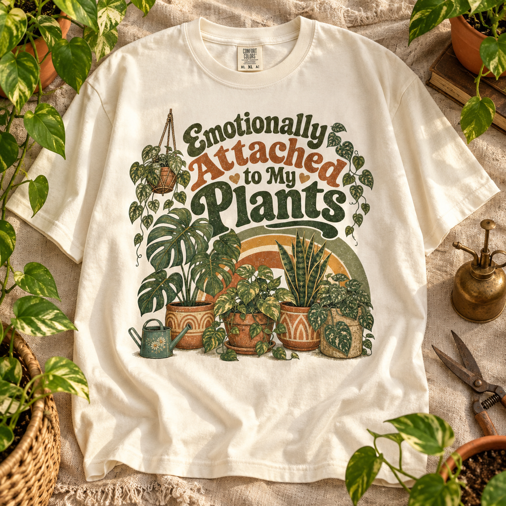 Addicted to Plants PNG Design | Funny Plant Lady Sublimation DTG HTV