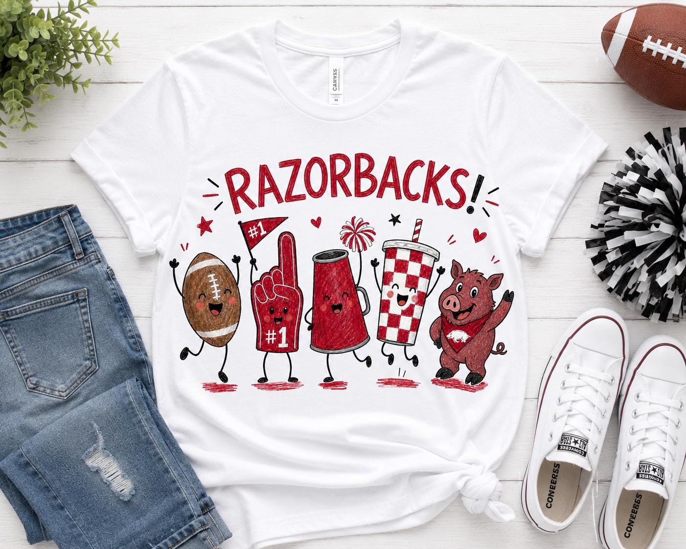Razorbacks PNG | Arkansas Football Game Day Mascot Design (Digital Download)
