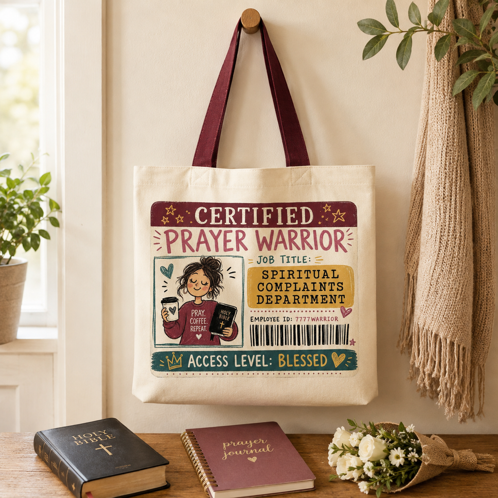 Certified Prayer Warrior PNG – Faith Sublimation Design | DTG | HTV | Digital Download