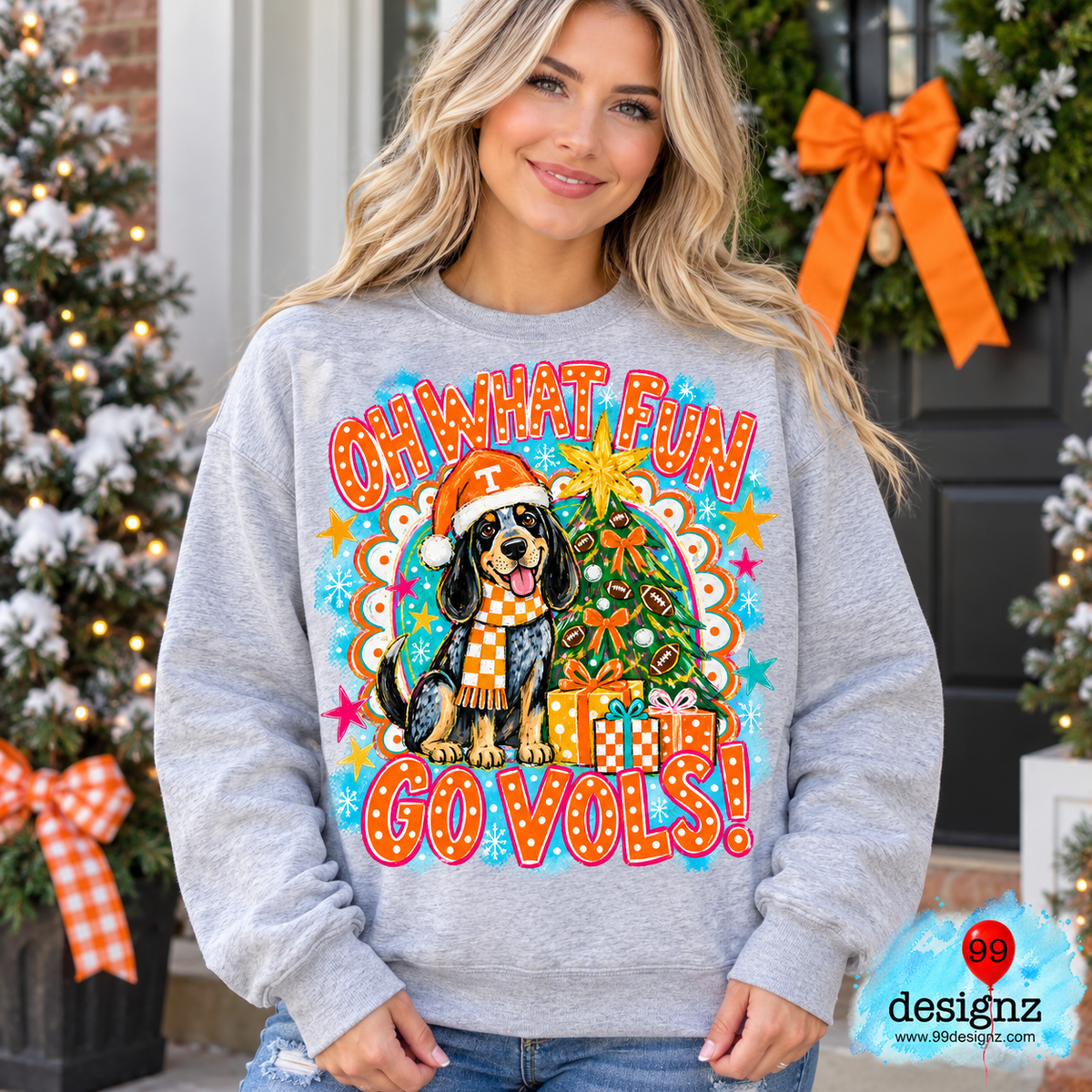 Oh What Fun Vols Christmas Digital Design | Digital Download